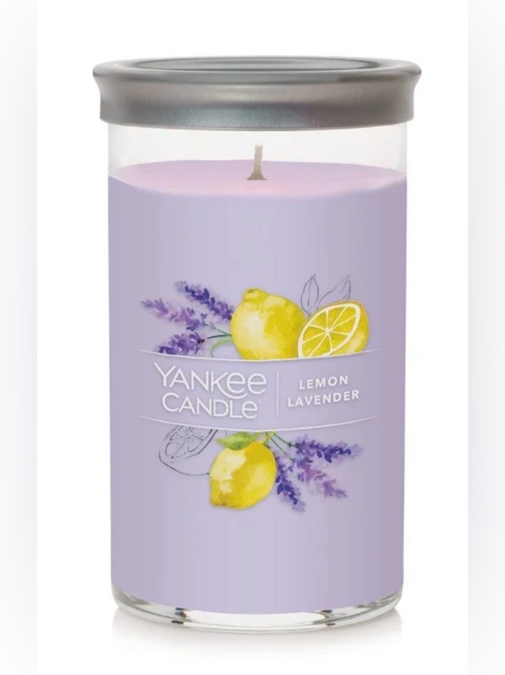 Yankee Candle Lemon Lavender Medium Pillar Candle - Picture 3 of 4